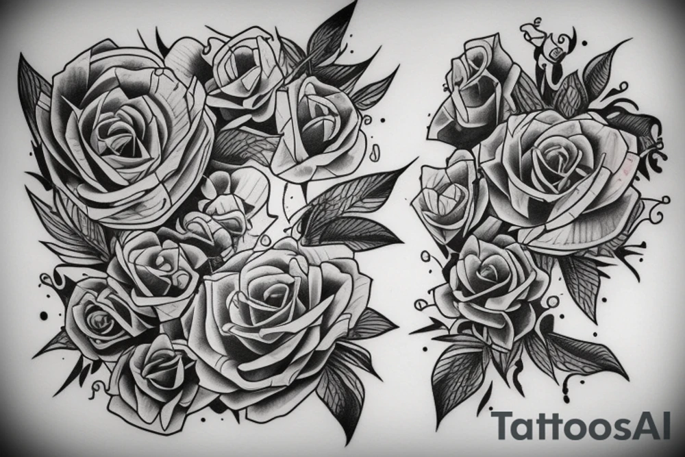 Sister brother tattoo that shows loyalty and determination tattoo idea