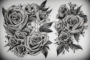 Sister brother tattoo that shows loyalty and determination tattoo idea