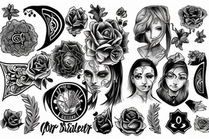Sister brother tattoo that shows loyalty and determination tattoo idea