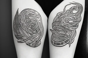 Loyalty and determination tattoo idea