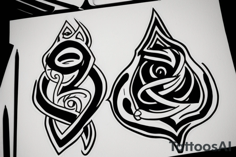 Loyalty and determination and the number 9 tattoo idea