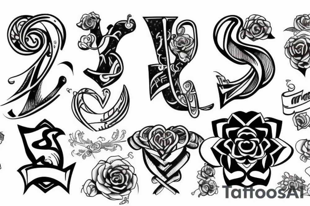 Love, loyalty, determination tattoo tattoo idea
