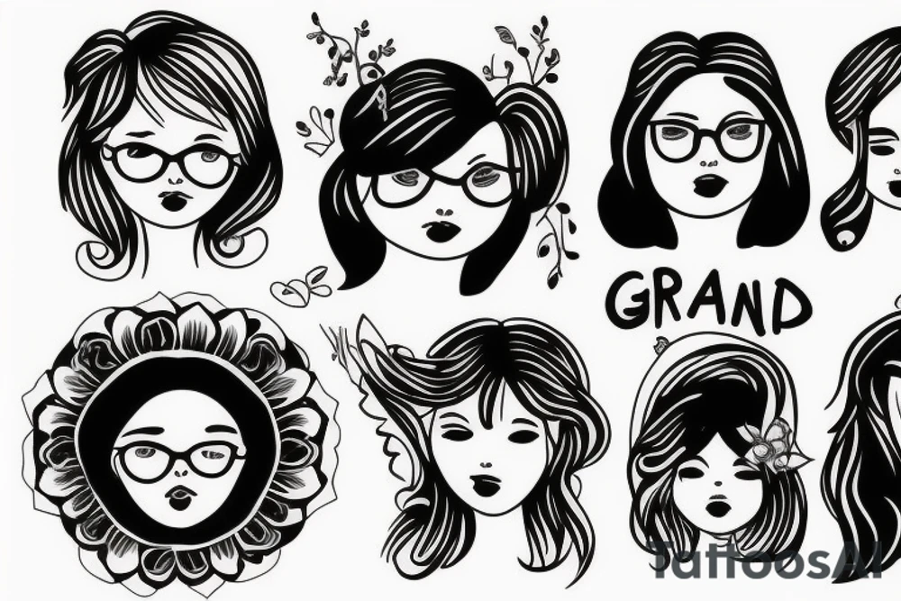 grandma, daughter, granddaughter tattoo idea
