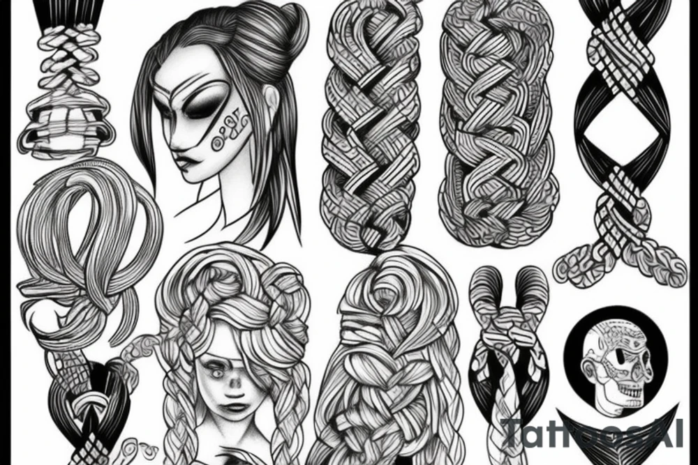three braids tattoo idea