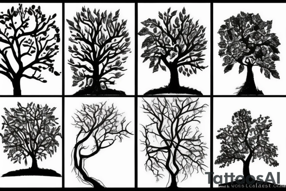three trees tattoo idea
