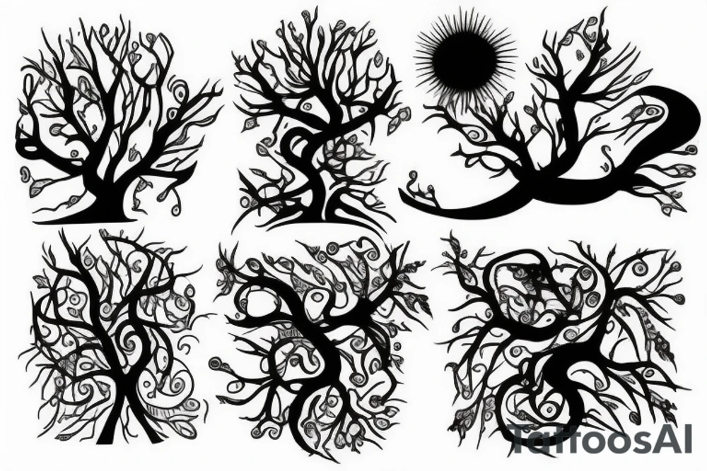 three trees tattoo idea