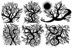 three trees tattoo idea