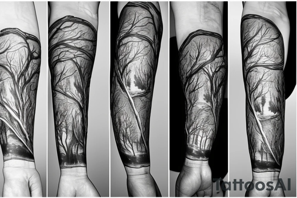 three trees tattoo idea