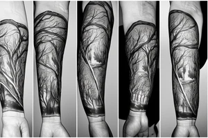 three trees tattoo idea