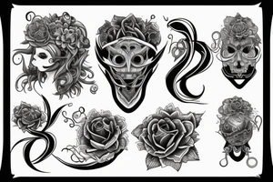 three women tattoo idea