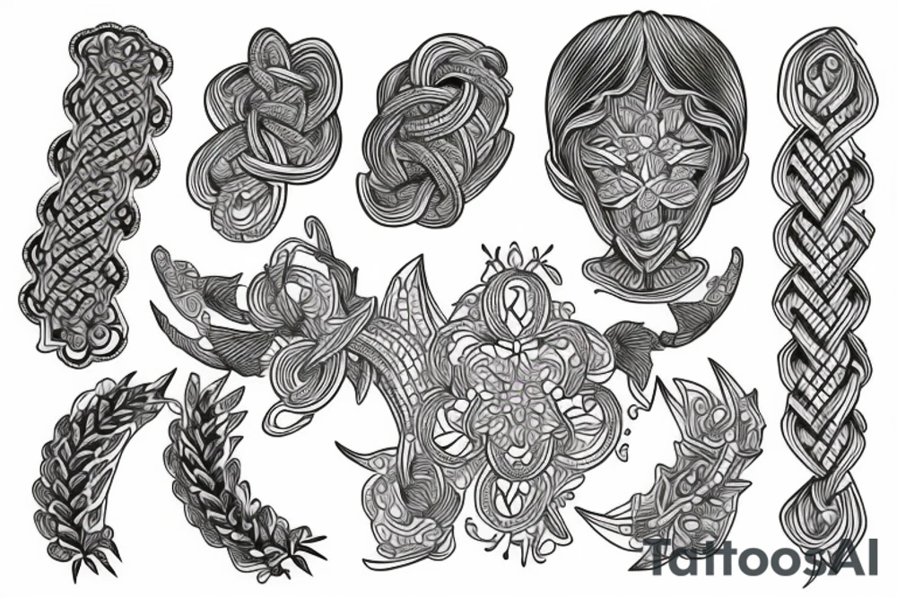 three braids tattoo idea