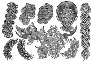 three braids tattoo idea