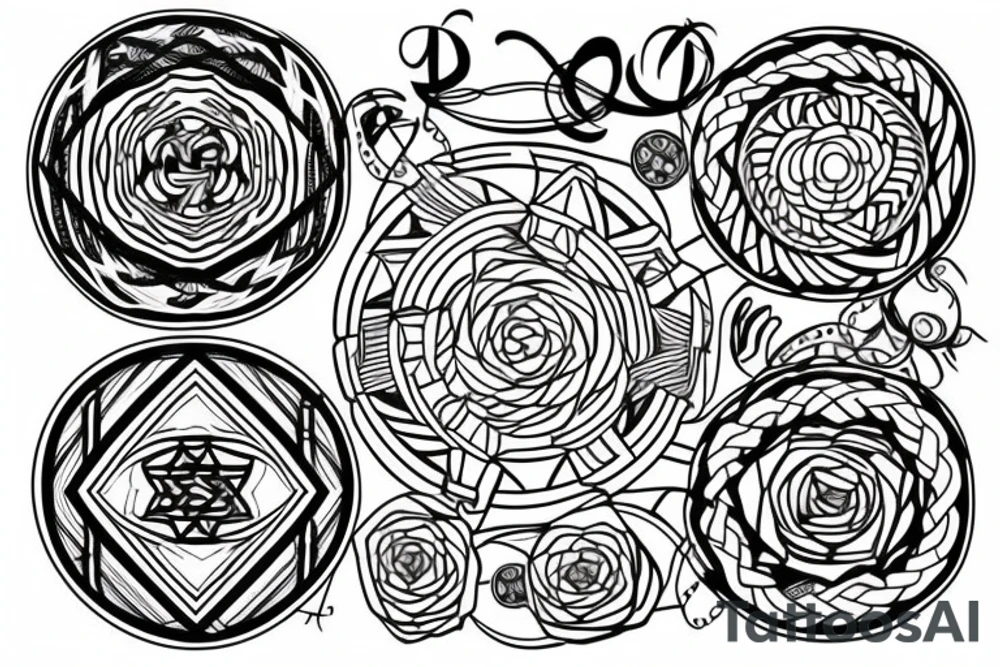 three braids tattoo idea