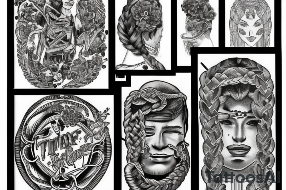 three braids tattoo idea