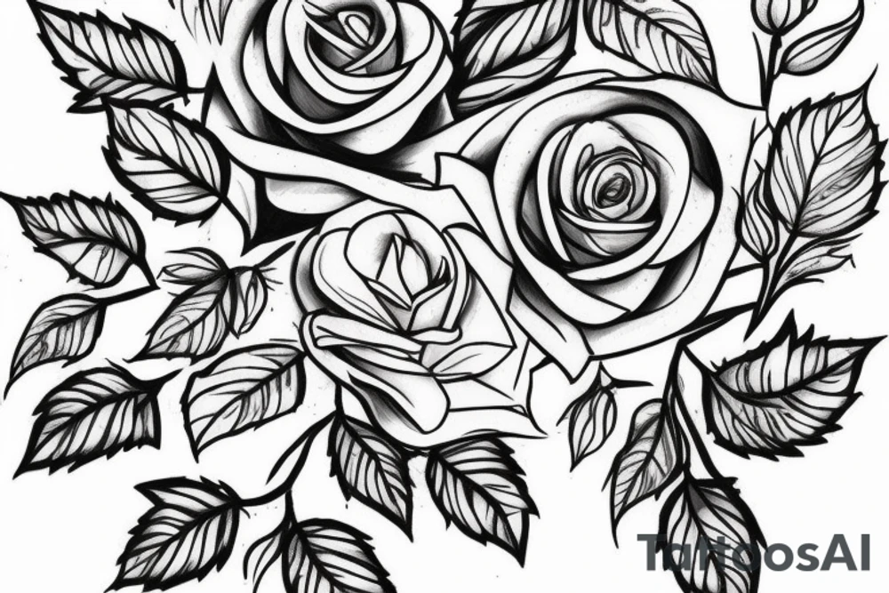 fine line rose with vine leaves for shoulder tattoo idea fine line rose with vine leaves for shoulder tattoo idea