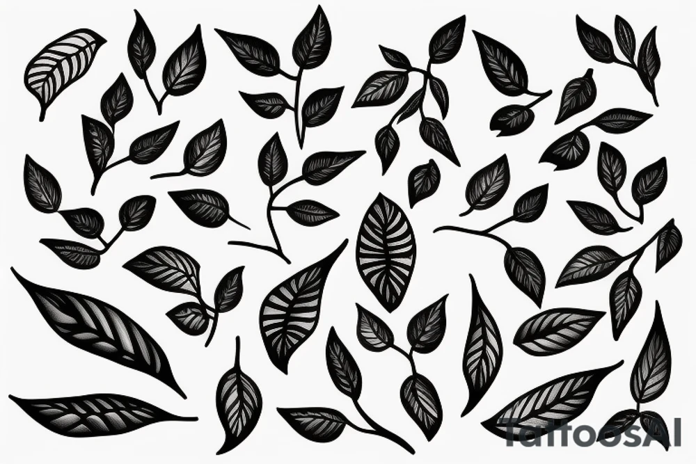 vine leaves for collar bone tattoo idea