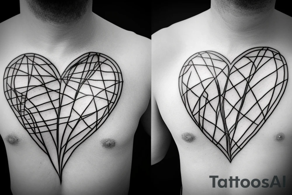 barbed wire heart tattoo idea
