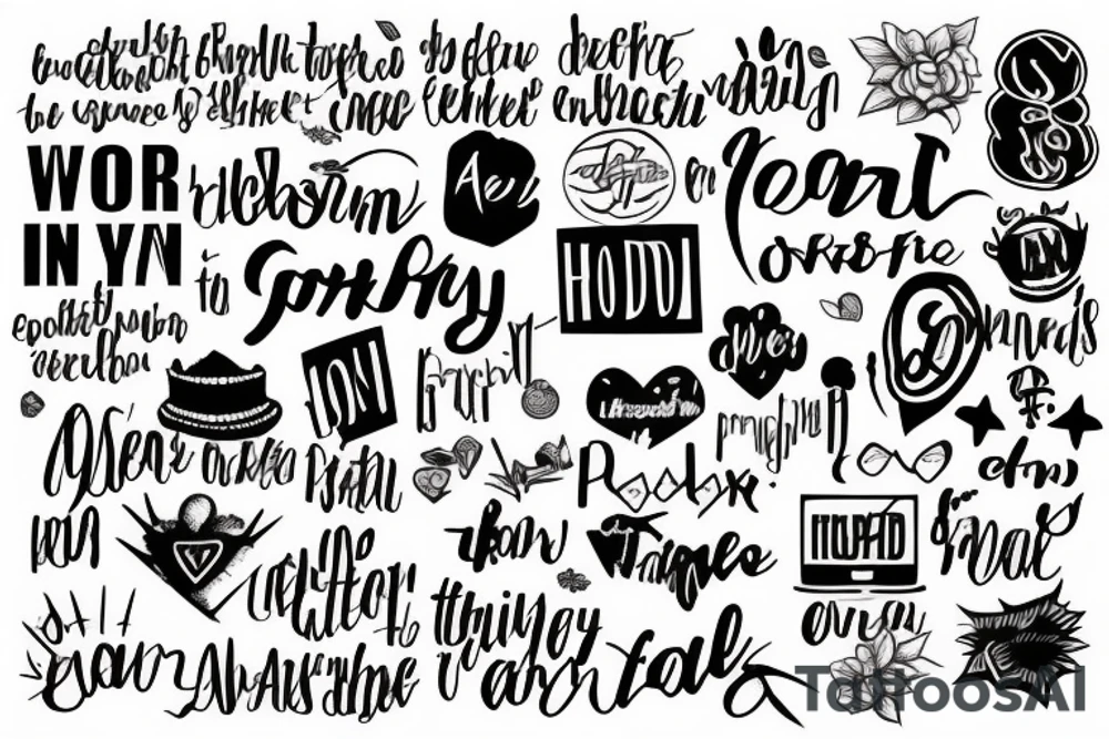 all of this is temporary words tattoo idea