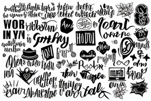 all of this is temporary words tattoo idea