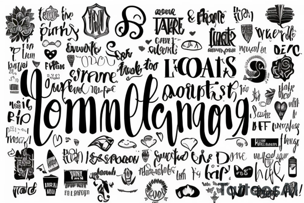all of this is temporary words tattoo idea