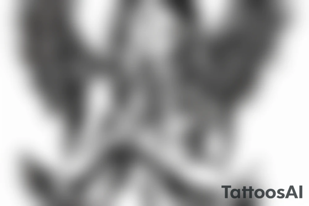 accurate angels tattoo idea