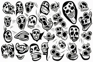 Mouth on a hand tattoo idea