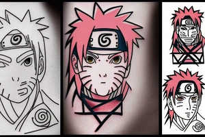 Naruto with Sakura kissing tattoo idea