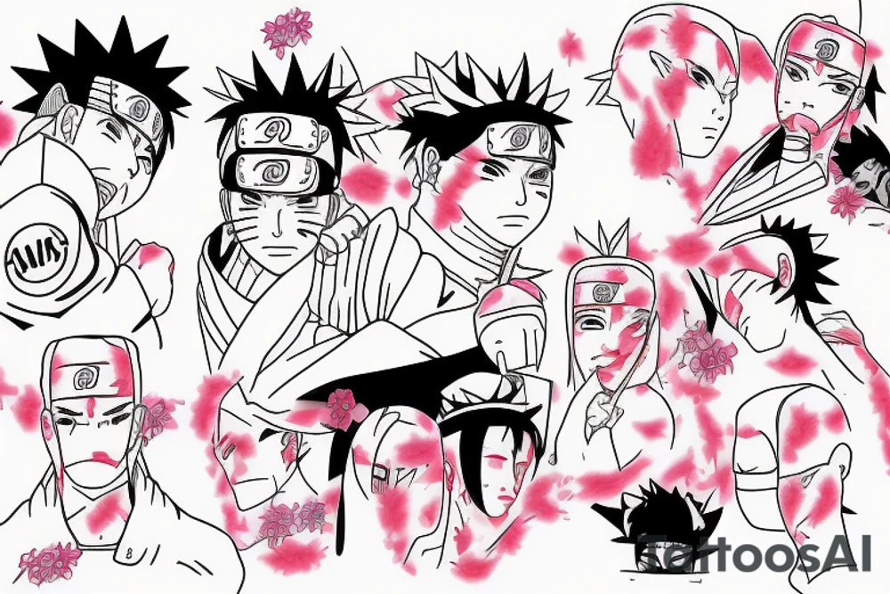 Naruto kissing sakura tattoo idea