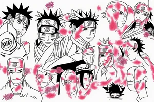Naruto kissing sakura tattoo idea