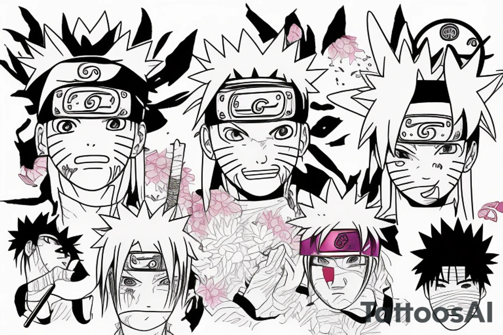 Naruto kissing sakura tattoo idea