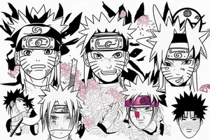 Naruto kissing sakura tattoo idea