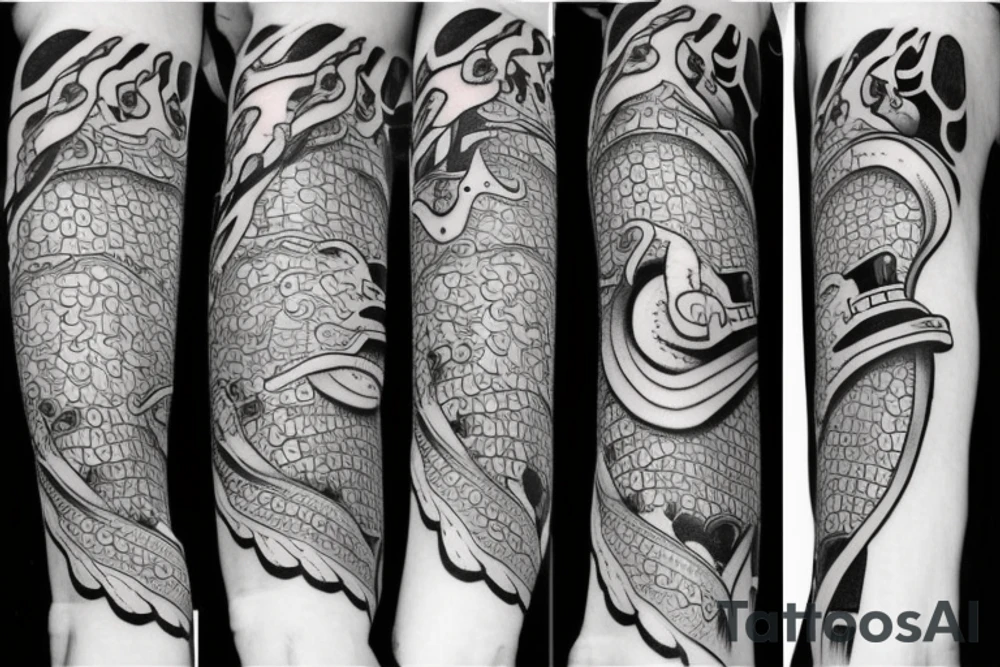 Frog with a samurai sword tattoo idea