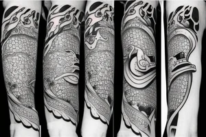 Frog with a samurai sword tattoo idea
