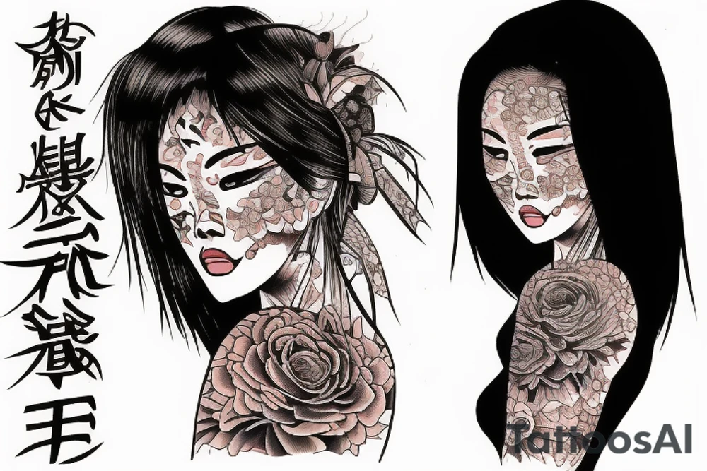 Japanese woman tattoo idea