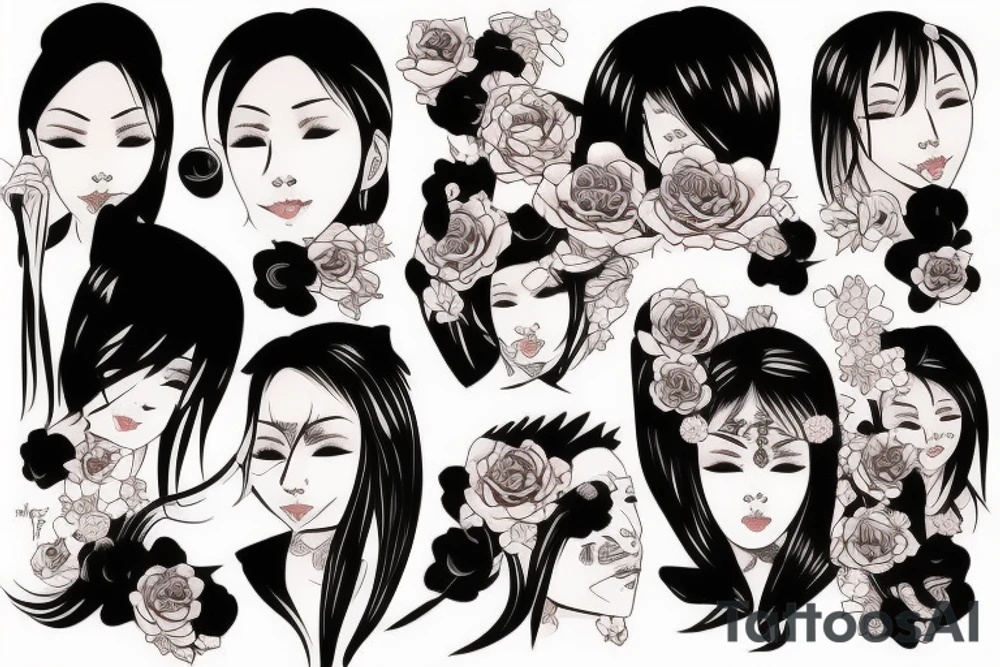 Japanese woman tattoo idea