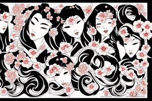 Japanese woman tattoo idea