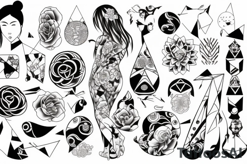 Japanese woman tattoo idea