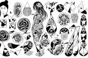 Japanese woman tattoo idea