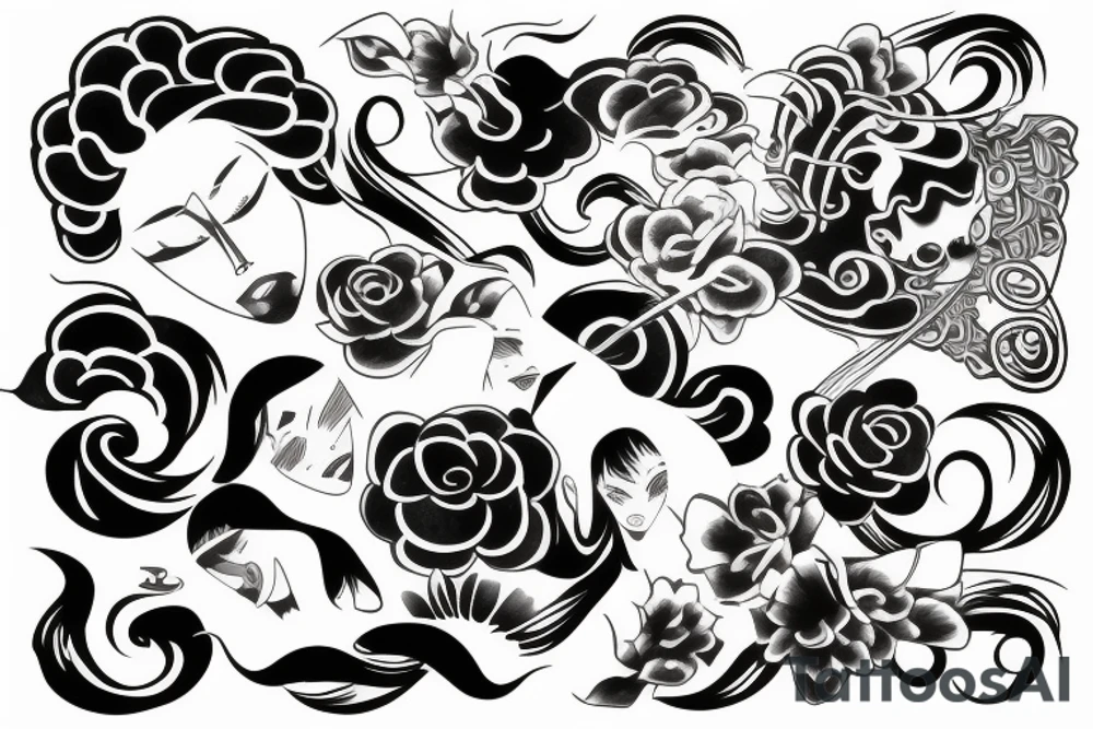 Japanese woman tattoo idea