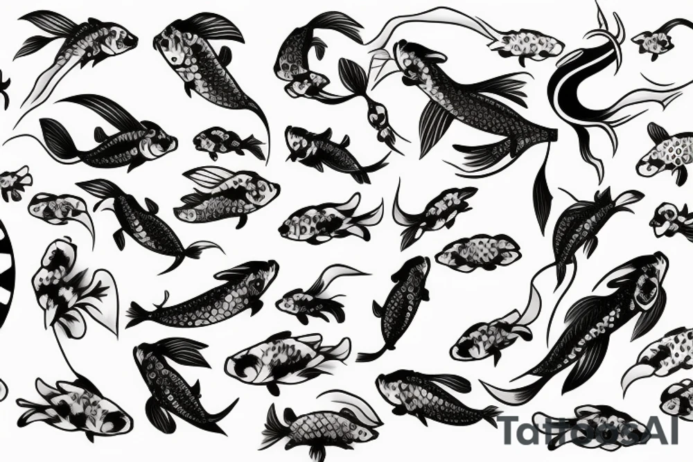 Koi fish tattoo idea