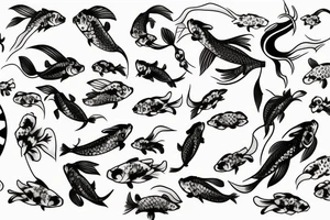 Koi fish tattoo idea