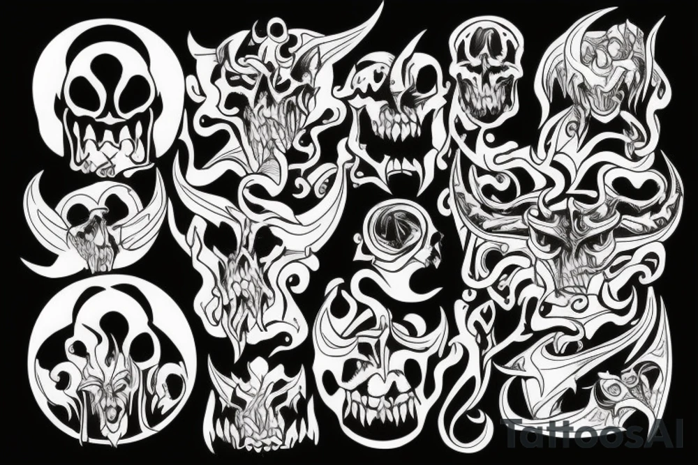 Demon tattoo idea