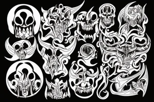 Demon tattoo idea