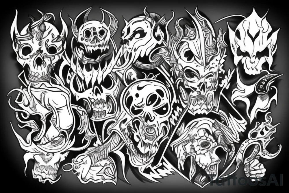 Demon tattoo idea