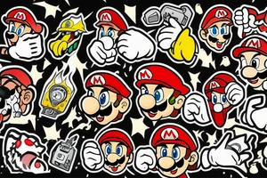 Mario in fire tattoo idea