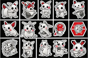 Pika hi pooping tattoo idea