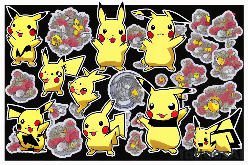 Pikachu pooping tattoo idea