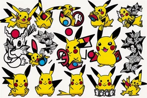 Pikachu pooping tattoo idea