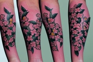 Plum blossoms tattoo idea
