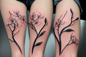 Plum blossoms tattoo idea